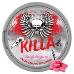 20 de pliculete cu nicotina de vanzare aroma de guma de mestecat Killa Bubblegum Extra Strong